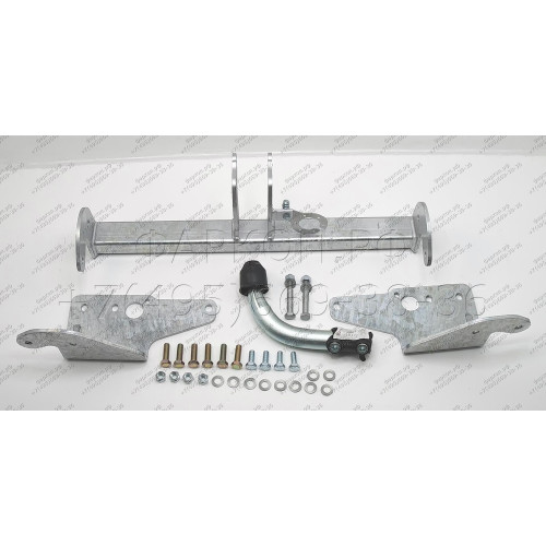 T060A GALIA Полностью оцинкованный фаркоп на Toyota Corolla E15 седан 2007-2013. Подрозетник убирается за бампер. Тип шара: A. Невидимый вырез бампера. Нагрузки: 1500/60 кг, масса фаркопа 16,82 кг