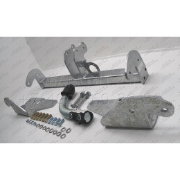 T060A GALIA Полностью оцинкованный фаркоп на Toyota Corolla E15 седан 2007-2013. Подрозетник убирается за бампер. Тип шара: A. Невидимый вырез бампера. Нагруз