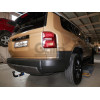 T081C GALIA Полностью оцинкованный фаркоп на Toyota Land Cruiser J250 2023-, Lexus GX J250 2023-. Подрозетник убирается за бампер. Тип шара: C (горизонтальный съемный). Невидимый вырез бампера. Нагрузки: 3500/120 кг, масса фаркопа 10,5 кг