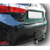 T117-A Лидер-плюс ТСУ для Toyota Corolla седан E150 2007-2013, E170 (кроме арабской версии) 2013-2019 без снятия и выреза бампера. Нагрузки: 1500/75 кг, масса фаркопа 15,36 кг (без электрики в комплекте)