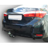 T117-A Лидер-плюс ТСУ для Toyota Corolla седан E150 2007-2013, E170 (кроме арабской версии) 2013-2019 без снятия и выреза бампера. Нагрузки: 1500/75 кг, масса фаркопа 15,36 кг (без электрики в комплекте)