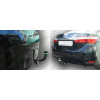 T117-A Лидер-плюс ТСУ для Toyota Corolla седан E150 2007-2013, E170 (кроме арабской версии) 2013-2019 без снятия и выреза бампера. Нагрузки: 1500/75 кг, масса фаркопа 15,36 кг (без электрики в комплекте)
