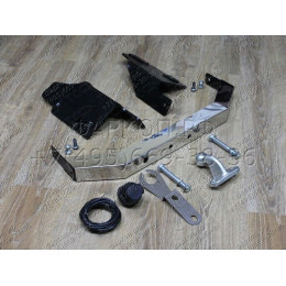 TCU00024 ТСС Фаркоп на Toyota Land Cruiser Prado 150 2009-2023 с накладкой с надписью Prado без подрезки бампера. Тип шара: F. Нагрузки: 1800/120 кг