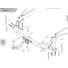 TCU00421N ТСС Фаркоп оцинкованный на Changan CS95 2024- без подрезки бампера. Тип шара: E (шаровый узел под американский квадрат с нержавеющим шаром). Нагрузки: 1200/75 кг