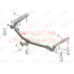 TY 34 AVTOS Фаркоп на Toyota RAV4 2013-2019. Необходима подрезка бампера. Тип шара: A. Нагрузки: 1500/75 кг, масса фаркопа 20 кг (без электрики в комплекте)