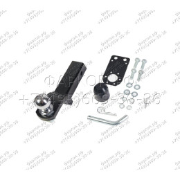 H.T55.E HALTY Фаркоп на Toyota Hiace H100 правый руль 1989-2004 (только авто со штатными местами) без подрезки бампера. Тип шара: E. Нагрузки: 750/75 кг, масса фарко