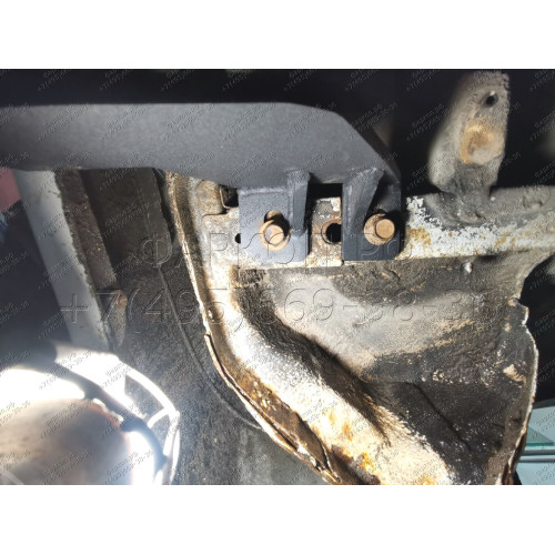 H.T64.A HALTY Фаркоп на Toyota Nadia, в т.ч. type Su 2WD/4WD 1998-2003 без подрезки бампера. Тип шара: A. Нагрузки: 750/75 кг, масса фаркопа 12,5 кг