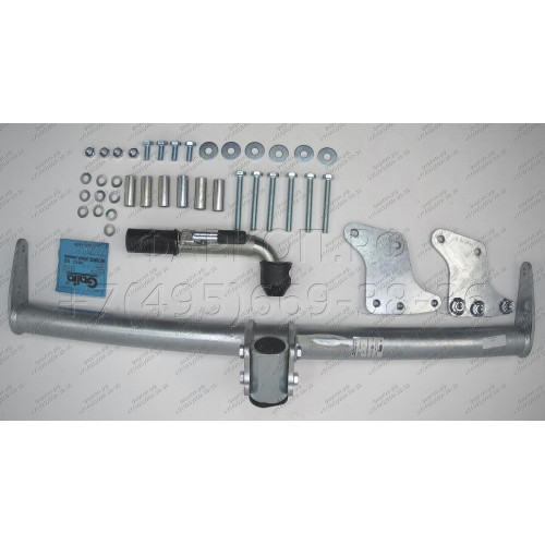 V057C GALIA Полностью оцинкованный фаркоп на Volvo XC90 2003-2015. Подрозетник убирается за бампер. Тип шара: C (горизонтальный съемный). Невидимый вырез бампера. Нагрузки: 2250/90 кг, масса фаркопа 17,27 кг