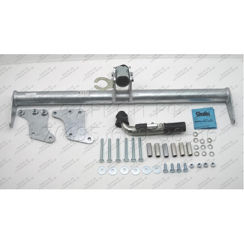 V057C GALIA Полностью оцинкованный фаркоп на Volvo XC90 2003-2015. Подрозетник убирается за бампер. Тип шара: C (горизонтальный съемный). Невидимый вырез бампера. Нагрузки: 2250/90 кг, масса фаркопа 17,27 кг