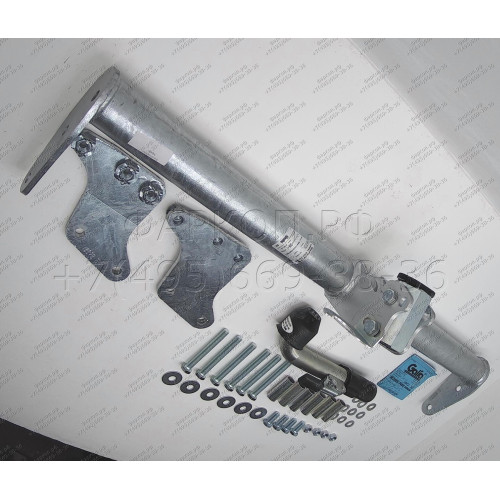 V057C GALIA Полностью оцинкованный фаркоп на Volvo XC90 2003-2015. Подрозетник убирается за бампер. Тип шара: C (горизонтальный съемный). Невидимый вырез бампера. Нагрузки: 2250/90 кг, масса фаркопа 17,27 кг