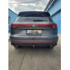 V092C GALIA Полностью оцинкованный фаркоп на Volkswagen Touareg 2018-. Подрозетник убирается за бампер. Тип шара: C (горизонтальный съемный). Невидимый вырез бампера. Нагрузки: 3500/140 кг, масса фаркопа 19,97 кг