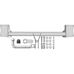 ZB101A ZINCAR Полностью оцинкованный фаркоп на BMW X5 E70 2007-2013, X5 F15 2013-2018, BMW X6 F16 2014-2019, кроме моделей с M-пакетом. Невидимый вырез бампера. Тип шара: A. На