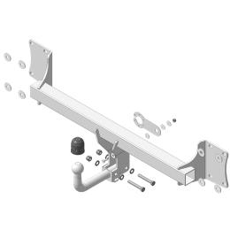 ZB101A ZINCAR Полностью оцинкованный фаркоп на BMW X5 E70 2007-2013, X5 F15 2013-2018, BMW X6 F16 2014-2019, кроме моделей с M-пакетом. Невидимый вырез бампера. Тип шара: A. На
