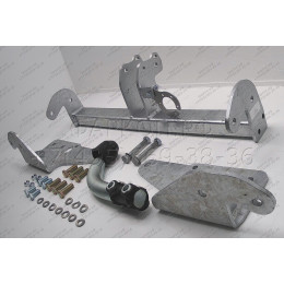 T060A GALIA Полностью оцинкованный фаркоп на Toyota Corolla E15 седан 2007-2013. Подрозетник убирается за бампер. Тип шара: A. Невидимый вырез бампера. Нагруз