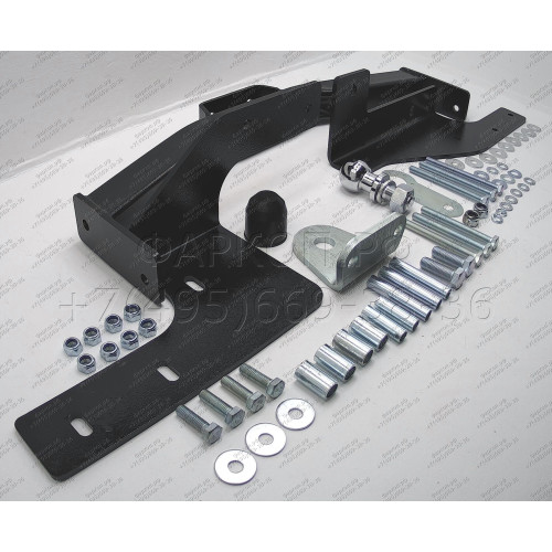 93102-FE MOTODOR Фаркоп с оцинкованным шаром на Haval H5 2020-2021, Great Wall Hover H3 New 2014-2016, Great Wall Hover H3 2010-2016, Great Wall Hover H5 2011-2016 без подрезки бампера. Тип шара: FE. Нагрузки: 2000/100 кг, масса фаркопа 21,8 кг (без элект