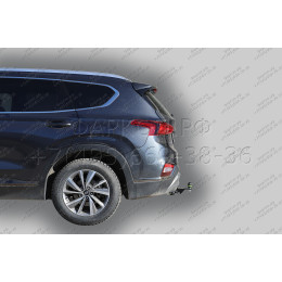 H230-E Лидер-плюс ТСУ для Hyundai Santa Fe TM дизель 2018-2021. Требуется подрезка бампера. Тип шара: E. Нагрузки: 1500/100 кг, масса фаркопа 19,3 кг (без электрики в