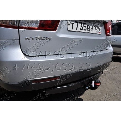 6452-A ORIS Фаркоп на SsangYong Kyron 2005-2016 без выреза в бампере. Тип шара: A. Нагрузки: 1500/75 кг, масса фаркопа 20,5 кг (без электрики в комплекте)