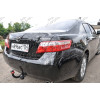 3056-A ORIS Фаркоп на Toyota Camry седан 2006-2011, 2011-2017. Необходима подрезка бампера. Тип шара: A. Нагрузки: 1500/50 кг, масса фаркопа 14 кг (без электрики в комплекте)