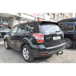 6311-A ORIS Фаркоп на Subaru Forester 2013-2018. Необходима подрезка бампера. Тип шара: A. Нагрузки: 1500/50 кг, масса фаркопа 16,7 кг (без электрики в комплекте)