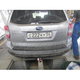 6311-A ORIS Фаркоп на Subaru Forester 2013-2018. Необходима подрезка бампера. Тип шара: A. Нагрузки: 1500/50 кг, масса фаркопа 16,7 кг (без электрики в комплекте)