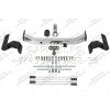 F.5713.003 BERG Фаркоп с нержавеющей накладкой на Toyota Land Cruiser 200 (кроме Executive, TRD) 2007-2021, Lexus LX 2007-2022 без снятия и подрезки бампера. Тип шара: F. Нагрузки: 1500/75 кг, масса фаркопа 18 кг (без электрики в комплекте)