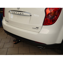 SY 010 AVTOS Фаркоп на SsangYong Actyon 2006-2011 без подрезки бампера. Тип шара: A. Нагрузки: 1200/75 кг, масса фаркопа 14,5 кг (без электрики в комплекте)