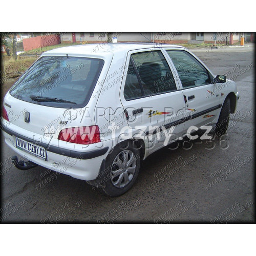 C-105 STEINHOF Фаркоп на Citroen Saxo хетчбек 3/5 дверей 04/1996-2004, Peugeot 106 хетчбек 3/5 дверей 05/1996-2004 без снятия и подрезки бампера. Тип шара: H (сварное крепление шара). Нагрузки: 1100/50 кг, масса фаркопа 12,7 кг (без электрики в комплекте)