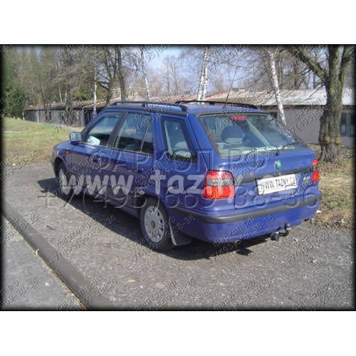 S-286 STEINHOF Фаркоп на Skoda Felicia универсал 1995-2001 без снятия и подрезки бампера. Тип шара: H (сварное крепление шара). Нагрузки: 1000/50 кг, масса фаркопа 14,6 кг (без электрики в комплекте)