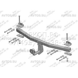 AU 05 AVTOS Фаркоп на Volkswagen Touareg 2002-2018 (без подрезки бампера), Audi Q7 2007-2018 (без подрезки бампера), Porsche Cayenne 2002-2017 (требуется подрезка бампера). Тип шар