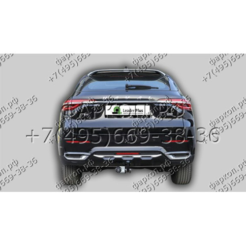 H302-A Лидер-плюс ТСУ для Haval F7 2019-2024, Haval F7x 2019-2024 без выреза бампера. Нагрузки: 1500/75 кг, масса фаркопа 18,1 кг, требуется 2 сверления (без электрики в комплекте)