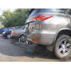 TFR-16-991124.00 PT GROUP Фаркоп с нержавеющей накладкой на Toyota Fortuner (дорестайлинг) 2016-2020 без подрезки бампера. Тип шара: E (легкосъемный шар под квадрат). Нагрузки: 3000/120 кг, масса фаркопа 23 кг (без электрики в комплекте)