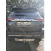 TFR-16-991124.00 PT GROUP Фаркоп с нержавеющей накладкой на Toyota Fortuner (дорестайлинг) 2016-2020 без подрезки бампера. Тип шара: E (легкосъемный шар под квадрат). Нагрузки: 3000/120 кг, масса фаркопа 23 кг (без электрики в комплекте)