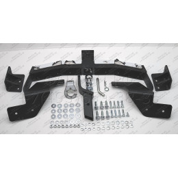 TFR-16-991124.00 PT GROUP Фаркоп с нержавеющей накладкой на Toyota Fortuner (дорестайлинг) 2016-2020 без подрезки бампера. Тип шара: E (легкосъемный шар под квадрат