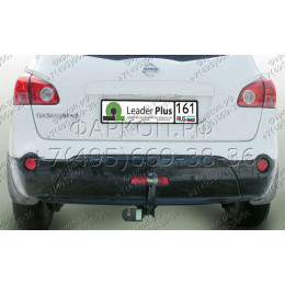 N121-A Лидер-плюс ТСУ для Nissan Qashqai 2007-2014 (необходима подрезка бампера), Qashqai 2014-2021, в т.ч. Qashqai +2 (без выреза бампера). Нагрузки: 1500/75 кг, масса фаркоп