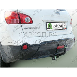 N121-A Лидер-плюс ТСУ для Nissan Qashqai 2007-2014 (необходима подрезка бампера), Qashqai 2014-2021, в т.ч. Qashqai +2 (без выреза бампера). Нагрузки: 1500/75 кг, масса фаркоп