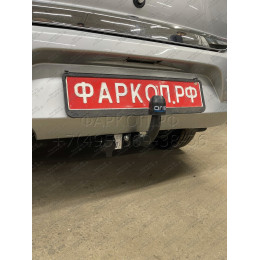 1418-A ORIS Фаркоп на Renault Logan седан 2005-2014, Dacia Logan седан 2005/6-2014 без выреза в бампере. Тип шара: A. Нагрузки: 1100/75 кг, масса фаркопа 14,7 кг (без электрики 