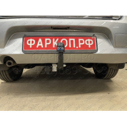1418-A ORIS Фаркоп на Renault Logan седан 2005-2014, Dacia Logan седан 2005/6-2014 без выреза в бампере. Тип шара: A. Нагрузки: 1100/75 кг, масса фаркопа 14,7 кг (без электрики 