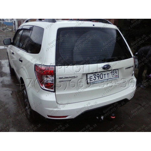 6303-A ORIS Фаркоп на Subaru Forester 2008-2013 без выреза в бампере. Тип шара: A. Нагрузки: 1500/50 кг, масса фаркопа 16,5 кг (без электрики в комплекте)