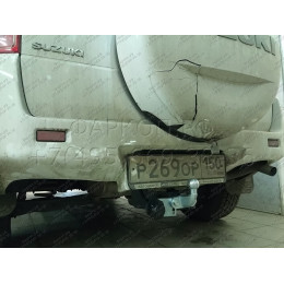 S406-F Лидер-плюс ТСУ для Suzuki Grand Vitara 2005-2015 (только JB420, JB424W). Требуется подрезка бампера. Нагрузки: 2000/100 кг, масса фаркопа 14,84 кг (без электрики в к