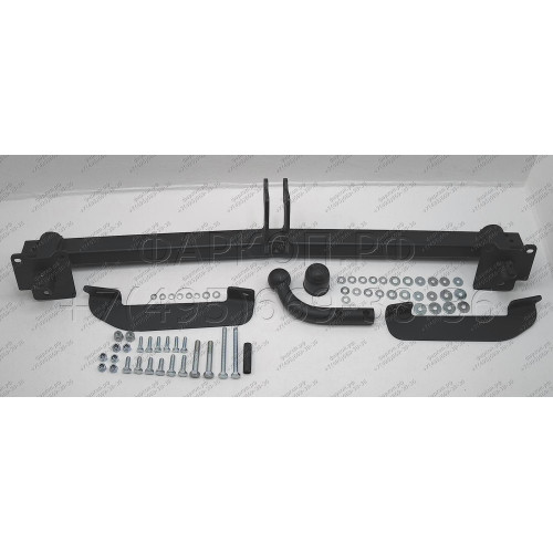 2626-A ORIS Фаркоп на FIAT Doblo 2001-2010. Необходима подрезка бампера. Тип шара: A. Нагрузки: 1300/50 кг, масса фаркопа 16,2 кг (без электрики в комплекте)