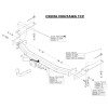 3062-A ORIS Фаркоп на Toyota Land Cruiser Prado J150 2010-2023, Toyota Land Cruiser Prado J120 2002-2009, Lexus GX 460 2010-2014 без выреза в бампере. Тип шара: A. Нагрузки: 1500/75 кг, масса фаркопа 17,1 кг (без электрики в комплекте)