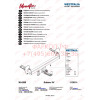 348037600001 WESTFALIA Фаркоп на Subaru XV 2012-2017. Вертикальное быстросъемное крепление шара (снятие защищено ключом). Невидимый вырез в бампере. Нагрузки 1600/75 кг, масса фаркопа 20 кг