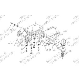 FA 0570-E Бизон Фаркоп на Volkswagen Amarok 2010-2022 без подрезки бампера. Тип шара: E (легкосъемный шар под квадрат). Нагрузки: 3200/120 кг. Не комплектуется эле