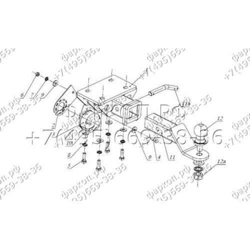 FA 0570-E Бизон Фаркоп на Volkswagen Amarok 2010-2022 без подрезки бампера. Тип шара: E (легкосъемный шар под квадрат). Нагрузки: 3200/120 кг. Не комплектуется электрикой