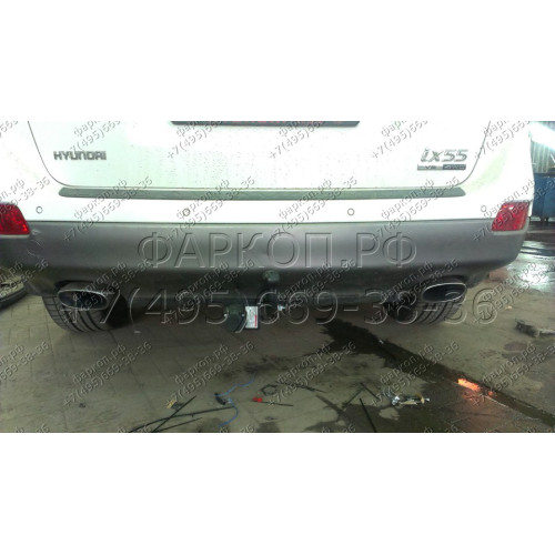 4246-A ORIS Фаркоп на Hyundai ix55 2006-2012, Hyundai Veracruz 2008-2012. Необходима подрезка бампера. Тип шара: A. Нагрузки: 1500/75 кг, масса фаркопа 22,9 кг (без электрики в комплекте)