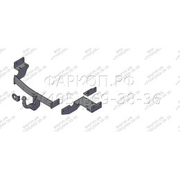 7360 Трейлер Фаркоп для Hyundai Santa Fe 2018-2021, Kia Sorento Prime 2015-2020 (турбодизель 2.2, 4WD). Требуется подрезка бампера. Тип шара: A. Нагрузки: 1100/50 кг, масса фарк
