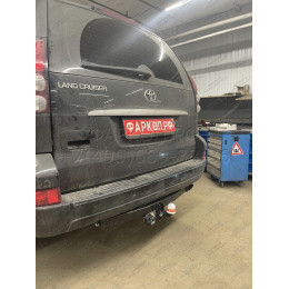 7810 Трейлер Фаркоп для Toyota Land Cruiser Prado 150 2009-2023 без снятия и подрезки бампера. Тип шара: A. Нагрузки: 1200/60 кг, масса фаркопа 16 кг (без электрики в к