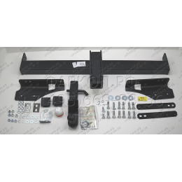 8320 Трейлер Фаркоп для JAC T9 2024-, Sollers ST9 2025- без снятия и подрезки бампера. Тип шара: E (легкосъемный шар под квадрат). Нагрузки: 1300/60 кг (без электр