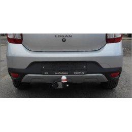 9012 Трейлер Фаркоп для Renault Logan Stepway 2018-2022 без снятия и подрезки бампера. Тип шара: A. Нагрузки: 800/40 кг, масса фаркопа 16 кг (без электрики в компле