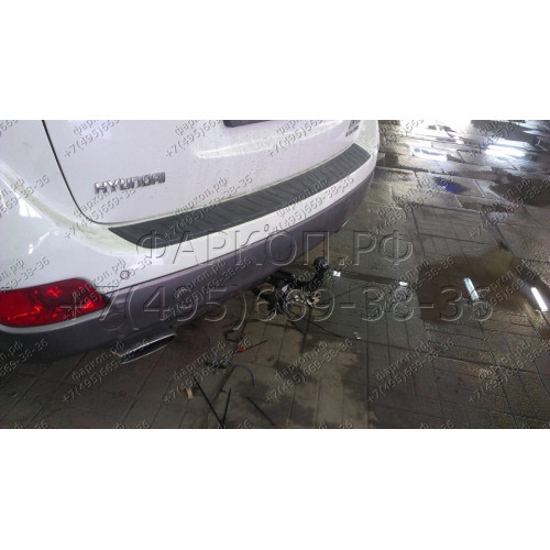 4246-A ORIS Фаркоп на Hyundai ix55 2006-2012, Hyundai Veracruz 2008-2012. Необходима подрезка бампера. Тип шара: A. Нагрузки: 1500/75 кг, масса фаркопа 22,9 кг (без электрики в комплекте)